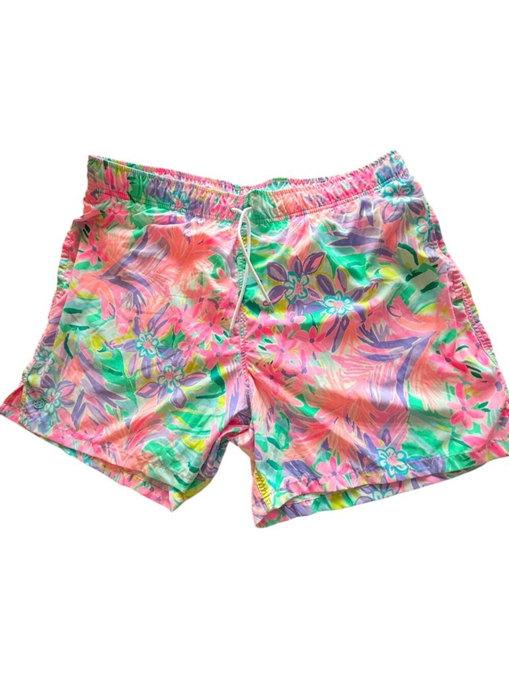 Lilly Pulitzer Capri Swim Trunk Mesh Liner Mens XXL Resortcore Coastal Festival